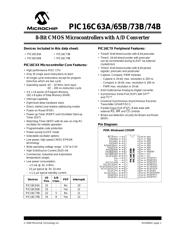 PIC16C74B-20I/P 数据规格书 1