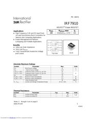 IRF7910 数据规格书 1