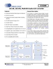 CS5340-DZZR Datenblatt PDF