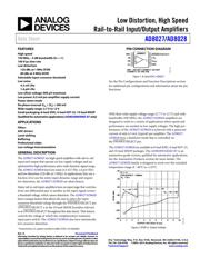 AD8028 datasheet.datasheet_page 1