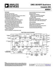 AD9854/PCBZ Datenblatt PDF