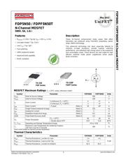 FDP5N50 数据规格书 1