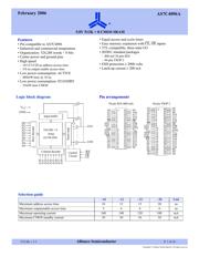 AS7C4096A-12TINTR 数据规格书 1