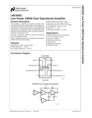 LMC6022IM/NOPB 数据规格书 2