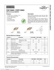 FDPF15N65YDTU datasheet.datasheet_page 1