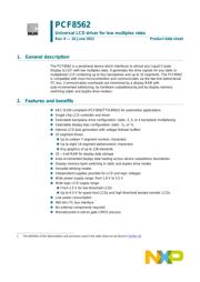 PCF8562TT/2,118 datasheet.datasheet_page 1