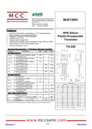 MJE13003-BP Datenblatt PDF