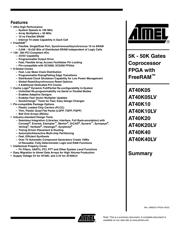 AT40K05-2DQI datasheet.datasheet_page 1