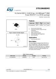 STD10N60DM2 数据规格书 1