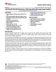 LMP7702MM/NOPB 数据规格书 1