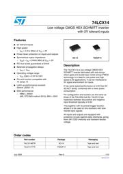 74LCX14 datasheet.datasheet_page 1