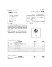 SI4420DYTRPBF Datenblatt PDF