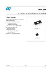 M27C64A-10F1 datasheet.datasheet_page 1