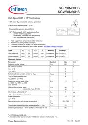 SGP20N60HS datasheet.datasheet_page 1