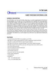 W78E516DDG datasheet.datasheet_page 1