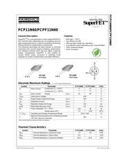 FCP11N60 Datenblatt PDF