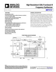 ADF4157BCPZ 数据规格书 1