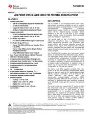 TLV320AIC31 datasheet.datasheet_page 1