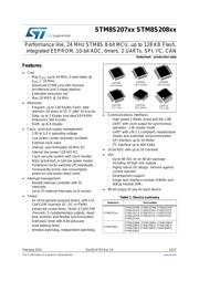 STM8S207RBT6C Datenblatt PDF