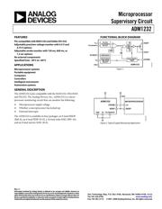 ADM1232ARNZ Datenblatt PDF