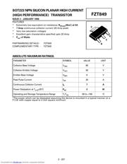 FZT849 数据规格书 1