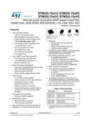 STM32L152RCT6 Datenblatt PDF