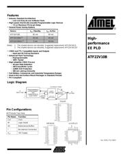 ATF22V10B-15PI 数据规格书 1