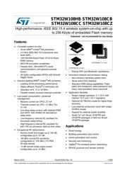 STM32W108CBU61TR Datenblatt PDF