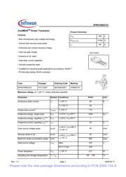 SPW47N60CFDFKSA1 数据规格书 1