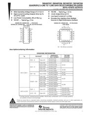 SN74HC257NSR 数据规格书 1