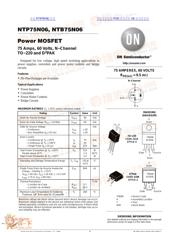 NTB75N06 datasheet.datasheet_page 1