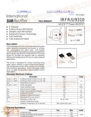 IRFR9310 数据规格书 1