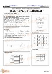 TC74HC07AF datasheet.datasheet_page 1