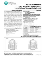 MAX4638ETE+ 数据规格书 1
