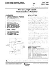 OPA380AIDRG4 datasheet.datasheet_page 1