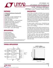 LTC2263CUJ-14-TRPBF 数据规格书 1