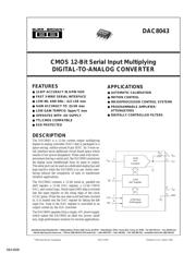 DAC8043 数据规格书 1