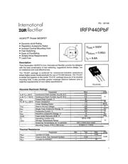 IRFP440PBF 数据规格书 1