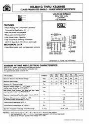 KBJ601G 数据规格书 1