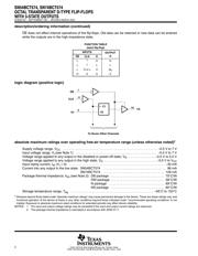 SN74BCT574DW datasheet.datasheet_page 2