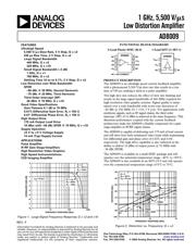 AD8009JRTZ-R2 数据规格书 1