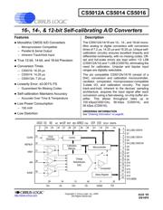 CS5016-BL16Z 数据规格书 1