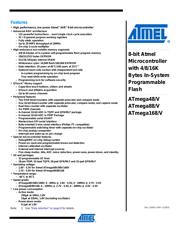 ATMEGA48V-10PU 数据规格书 1