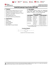 SN74HC08DR Datenblatt PDF