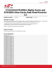 EFR32MG1P133F256GM48-C0R 数据规格书 1