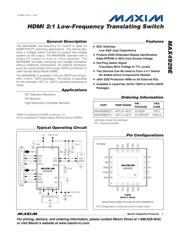 MAX4929EEEP+ 数据规格书 1