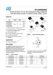 STF30NM60ND datasheet.datasheet_page 1