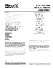 AD8092ARM datasheet.datasheet_page 1