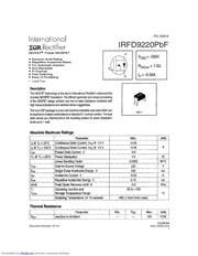 IRFD9220PBF 数据手册