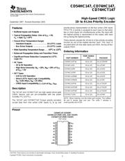 CD74HC147NSR datasheet.datasheet_page 1